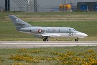 M101 @ LFRJ - Dassault Falcon 10 MER, Taxiing to parking area, Landivisiau Naval Air Base (LFRJ) - by Yves-Q