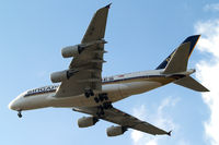 9V-SKI @ EGLL - Airbus A380-841 [034] (Singapore Airlines) Home~G 20/06/2010. On approach 27R. - by Ray Barber