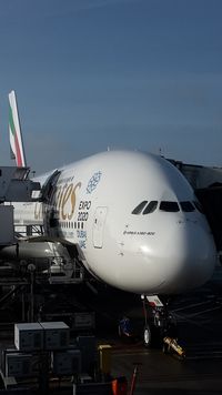 A6-EON @ EHAM - Emirates A388 at its gate G9 getting ready for flight EK148 AMS - DXB - by FerryPNL