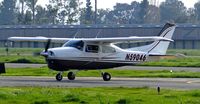 N59046 @ KRHV - Centurion 59046 LLC (Huntington Beach, CA) 1973 Cessna T210L clear of 31R at Reid Hillview Airport, San Jose, CA. It was here for the Super Bowl. - by Chris Leipelt