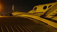 N109MD @ KRHV - MBD Inc (Dover, DE) 1985 Beechcraft King Air B200 in for a late night arrival at Reid Hillview Airport, San Jose, CA. Our third Super Bowl 50 aircraft at Reid Hillview!!! - by Chris Leipelt
