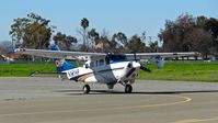 N551HP @ KRHV - California Highway Patrol (West Sacramento, CA) 2000 Cessna T206H clear of 31R at Reid Hillview Airport, San Jose, CA. - by Chris Leipelt