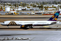 N519AT @ KPHX - Boeing 757-23N [27975] (American Trans Air) Phoenix-Sky Harbor International~N 18/10/1998 - by Ray Barber
