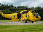 XZ591 - Sea King HAR.3, callsign Rescue 131,  of 202 Squadron at RAF Boulmer on a visit to the Cumberland Infirmary, Carlisle in the Summer of 2014. - by Peter Nicholson