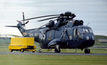 XV660 @ EGQS - Sea King HAS.1 of 706 Squadron based at RNAS Culdrose on display at the 1971 RFNAS Lossiemouth Airshow. - by Peter Nicholson