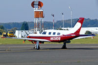 N638DB @ EGMC - Piper PA-46-350P Malibu Mirage JetPROP DLX [4636248] Southend~G 11/10/2008 - by Ray Barber