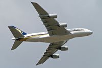 9V-SKJ @ EGLL - Airbus A380-841 [045] (Singapore Airlines) Home~G 10/09/2009 .Departing 9R. - by Ray Barber