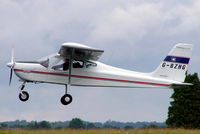 G-BZHG @ EGBP - Tecnam P.92EM Echo [PFA 318-13606] Kemble~G 11/07/2004 - by Ray Barber