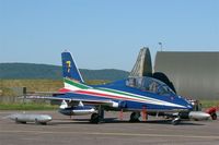 MM55055 @ LFSX - Italian Air Force Aermacchi MB-339PAN, N°7 of Frecce Tricolori Aerobatic Team 2015, Static display, Luxeuil-Saint Sauveur Air Base 116 (LFSX) Open day 2015 - by Yves-Q