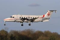 F-HBCA @ LFRB - Beech 1900D, On final rwy 25L, Brest-Bretagne airport (LFRB-BES) - by Yves-Q