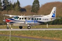 F-HFTR @ LFRB - Cessna 208B Grand Caravan, Take off run rwy 25L, Brest-Bretagne airport (LFRB-BES) - by Yves-Q