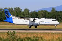 HB-AFX @ LFSB - ATR 72-202(F), On final rwy 15, Bâle-Mulhouse-Fribourg airport (LFSB-BSL) - by Yves-Q
