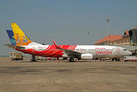 VT-AXU @ VOCI - Unmissable colorful tail of this Air India Express at Cochin International Airport. - by Arjun Sarup