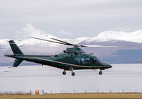 G-ERJR @ EGEO - G-ERJR departs from Oban Airport. - by Jonathan Allen