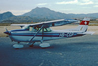 HB-CGP @ LEMU - After a scenic flight along the Costa Blanca. Scanned from a slide. - by sparrow9