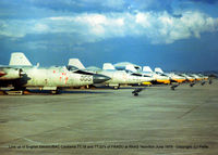 WT525 @ EGDY - Scanned from print - Fradu line-up at RNAS Yeovilton EGDY in June 1979 - by Clive Pattle