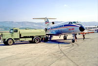 71506 @ LDSP - Split 9.9.87 YAK-40 with Fuel-truck - by leo larsen