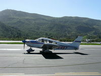 N16497 @ SZP - 1973 Piper PA-28-235 CHEROKEE CHARGER%, Lycoming O-540-D4B5 235 Hp, taxi back Young Eagles flight - by Doug Robertson