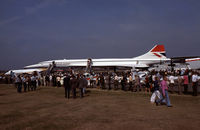 G-BBDG @ EGLF - Aerospatiale- BAC Concorde at the Farnborough 1976 Airshow - by Franco Sella