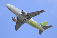 YL-BBN @ LFPG - Boeing 737-522, Take off Rwy 27L, Roissy Charles De Gaulle Airport (LFPG-CDG) - by Yves-Q