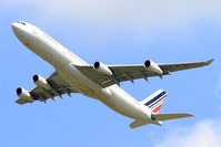 F-GLZH @ LFPG - Airbus A340-312, Take off rwy 27L, Roissy Charles De Gaulle airport (LFPG-CDG) - by Yves-Q