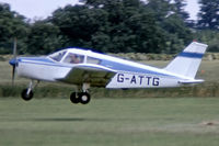 G-ATTG @ EGBK - Piper PA-28-140 Cherokee [28-21943] Sywell~G 06/07/1974. From a slide. - by Ray Barber