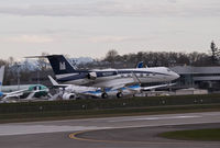 N222GY @ KPAE - Gulfstream landing at Paine Field - by Eric Olsen