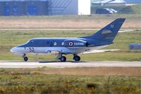 32 @ LFRJ - Dassault Falcon 10 MER, Take off run rwy 08, Landivisiau Naval Air Base (LFRJ) - by Yves-Q