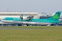 EI-FCZ @ EGFF - ATR 72-600, Aer Lingus Regional Dublin based, call sign Stobart 91CW, previously F-WWEX, seen departing runway 30 en-route RTB. - by Derek Flewin