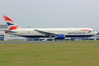 G-BNWT @ EGFF - 767-336, British Airways Cardiff based, callsign Speedbird 9153, seen departing runway 12 for Orlando Sanford for scrapping. - by Derek Flewin