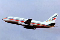 G-AXNA @ EGKK - Boeing  737-204 [20282] (Britannia Airways) Gatwick~G 30/04/1978. From a slide. - by Ray Barber