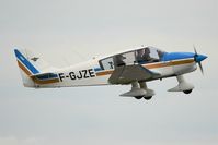 F-GJZE @ LFRB - Robin DR-400-120, Take off rwy 07R, Brest-Bretagne airport (LFRB-BES) - by Yves-Q
