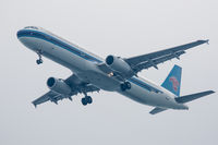 B-6628 @ VHHH - On finals for Hong Kong, inbound from Beijing Capital Int'l - by alanh