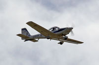 G-BYUA @ EGVP - Tutor, coded UA, Royal Air Force College Cranwell based, previously D-EUKB, currently attached to 16 (R) Squadron, seen in the overhead.