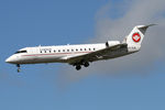 OY-RJB @ EGNT - Canadair CL-600-2B19 Regional Jet CRJ-200LR on approach to Newcastle Airport, September 2006. - by Malcolm Clarke