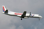 G-CDKB @ EGNT - Saab 2000 on approach to Newcastle Airport, April 2008. - by Malcolm Clarke