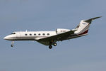 VP-BKH @ EGNT - Gulfstream IV on approach to 25 at Newcastle Airport, October 2006. - by Malcolm Clarke