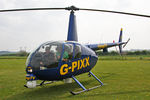 G-PIXX @ X5FB - Robinson R44 II, Fishburn Airfield, April 2009. - by Malcolm Clarke