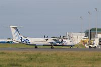 G-JECL @ LFRB - De Havilland Canada DHC-8-402Q Dash 8, Push back, Brest-Bretagne Airport (LFRB-BES) - by Yves-Q