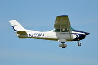 N759AU @ EGSH - Landing at Norwich. - by Graham Reeve