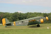 F-AZJU @ LFFQ - Junkers (CASA) 352L (Ju-52), Taxiing to parking area , La Ferté-Alais airfield (LFFQ) Airshow 2015 - by Yves-Q