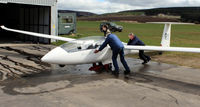 G-CJFH @ X6ET - Being put to bed at Easterton Gliding field, Elgin, Moray. - by Clive Pattle