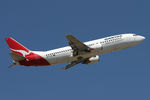 VH-TJG @ YPAD - Boeing 737-476 on take-off from Adelaide Airport, January 2008. - by Malcolm Clarke