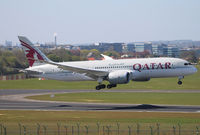 A7-BCX @ EBBR - Landing on rwy 01. - by Raymond De Clercq