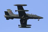 N348EM @ LFRJ - Draken International Inc. Aermacchi MB-339CB, Short approach rwy 08, Landivisiau Naval Air Base (LFRJ) - by Yves-Q