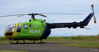 G-CDBS @ EGPT - Bond Helicopters owned on contract to the Scottish Air Ambulance - on standby at Perth EGPT - by Clive Pattle