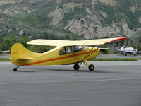 N84171 @ SZP - 1946 Aeronca 7AC CHAMPION, Continental A&C65 65 Hp, taxi off the active - by Doug Robertson