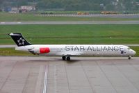 OY-KHE @ EGBB - McDonnell Douglas DC-9-82 [49604] (SAS Scandinavian Airlines) Birmingham Int'l~G 19/10/2004 - by Ray Barber