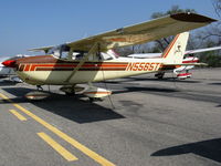 N5565T @ SZP - Locally-based 1964 Cessna 172E Skyhawk @ Santa Paula Airport (Ventura County), CA - by Steve Nation