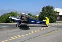 N9YV @ SZP - 1971 Piper PA-18-150 taxiing @ Santa Paula Airport (Ventura County), CA - by Steve Nation